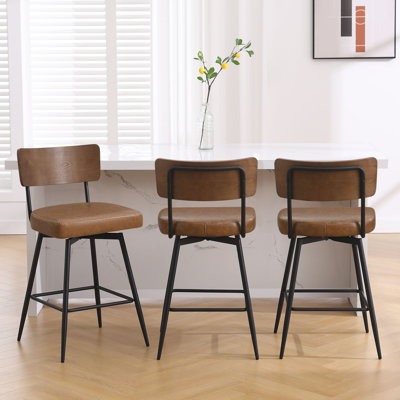 Swivel Upholstered Counter & Bar Stool