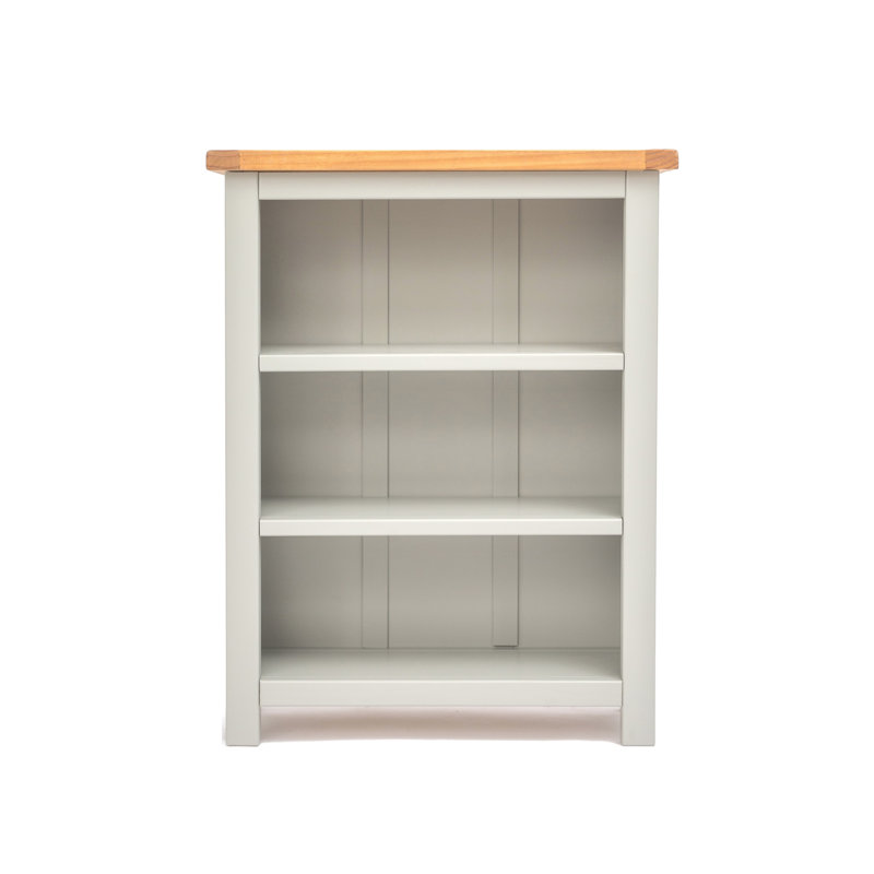 Venice 120cm H Standard Bookcase, Light Grey, (3 Shelves) 90cm H x 70cm W x 25cm D