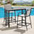 2-person Patio Outdoor Dining Set (3-piece Set, Rectangular Table)-1202415915-1202415909