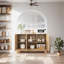 Storage Cabinet with 3 Doors, Wood Sideboard Buffet Storage with Adjustable Shelf