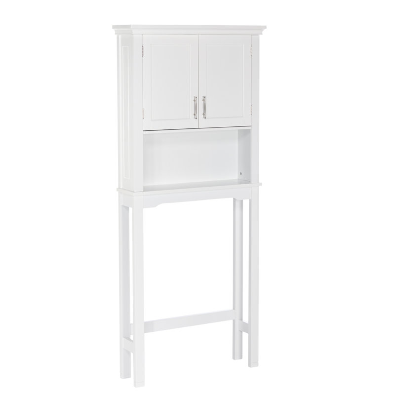 RiverRidge Somerset Over the Toilet Bathroom Spacesaver Wall Medicine Storage Cabinet with Adjustable Shelf, White