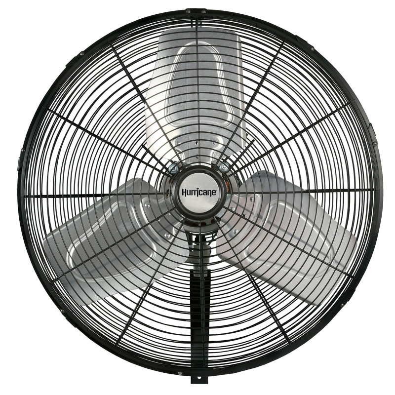 Hurricane Pro Commercial Grade Classic Oscillating Wall Mount Fan, 38.25" H x 31.75" W x 21" D