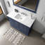 Design moderne 48 po X P 22 po D 2 portes avec plateau en marbre de Carrare