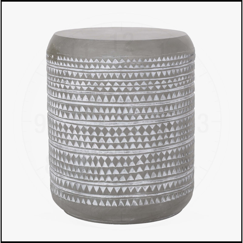 Table d'appoint d'extérieur en béton léger de style bohémien
