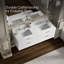 60 po Maxstow Meuble-lavabo mural avec lavabo et comptoir en quartz-101530402