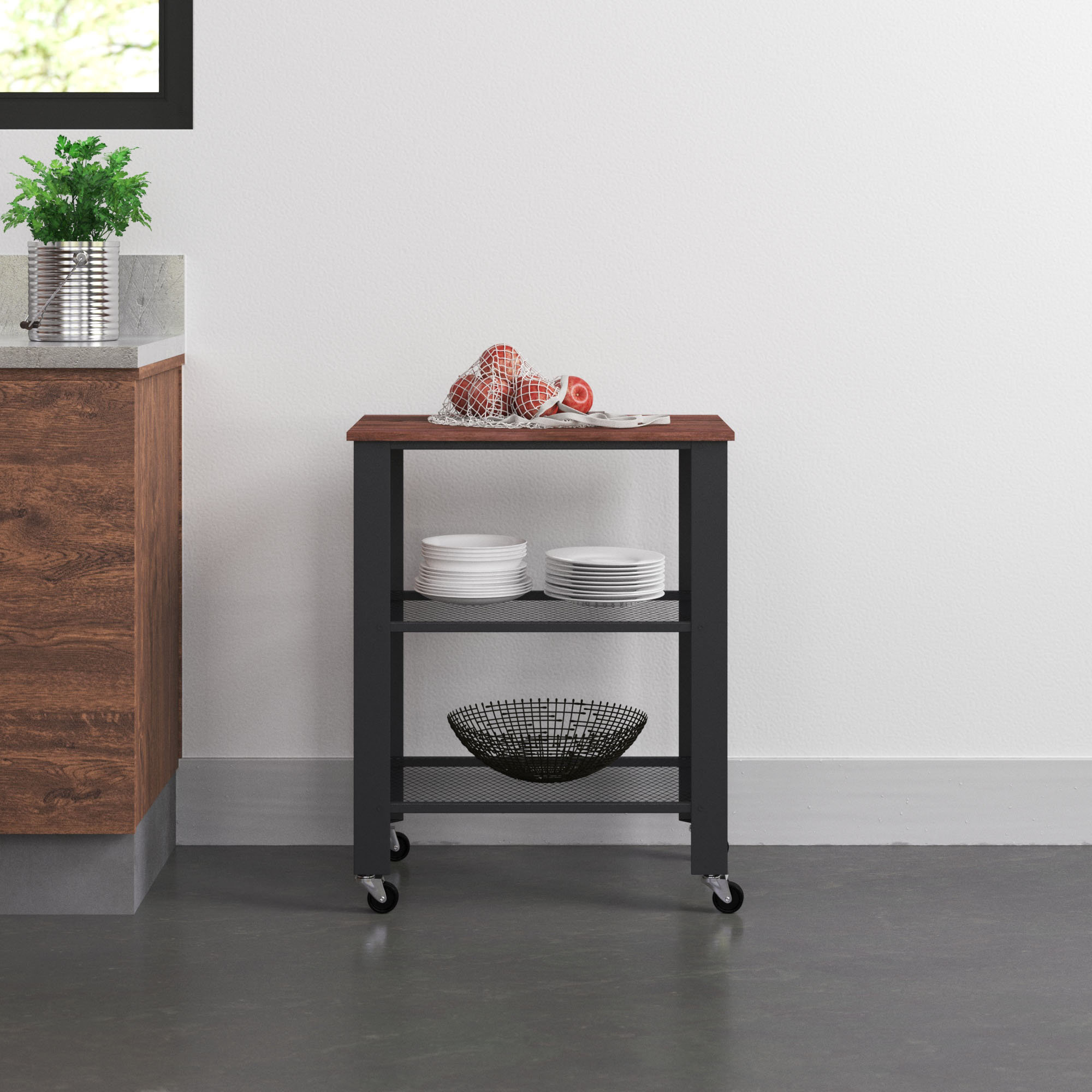 Trent Austin Design® Reedsburg Kitchen Cart with Solid Wood Top ...