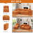 Canapé modulaire rembourré avec repose-pieds Alara