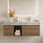 48" Walnut Bathroom Vanity with Sink, Modern Brown Wood Single Vanity Cabinet with Storage, Minimalist Design Bathroom Cabinet Including Drain Assembly-383397625-378520770-374735201