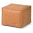 Brody 18" Wide Faux Leather Square Pouf Ottoman-514673199