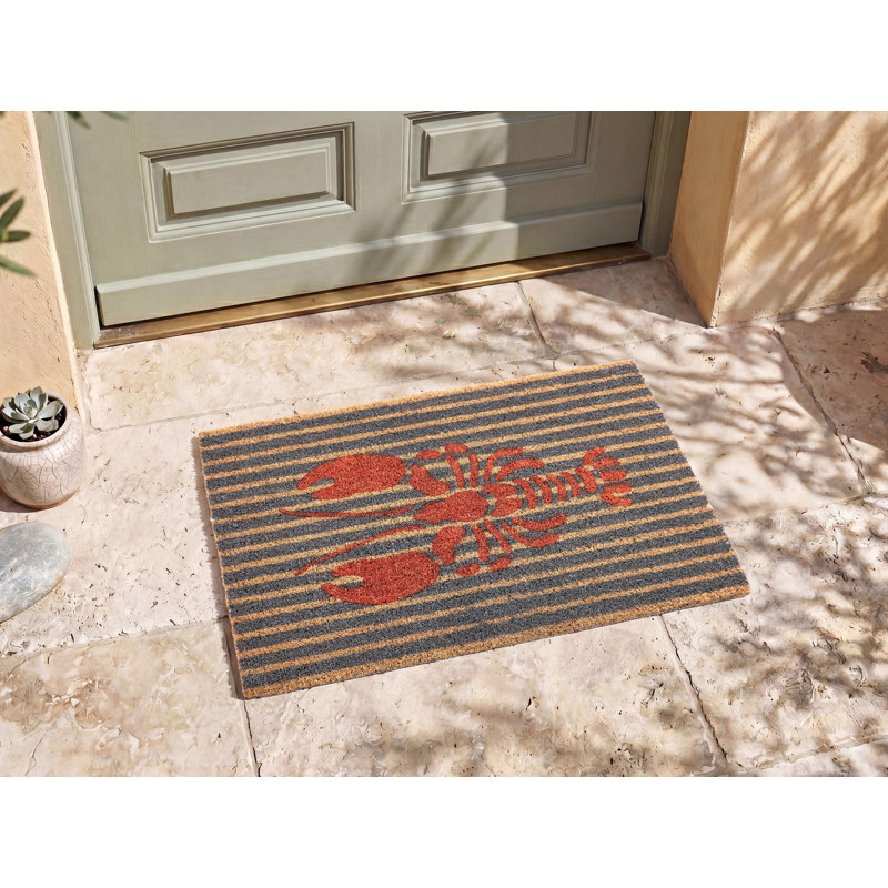 IRIGA Non-Slip Striped and Abstract Doormat
