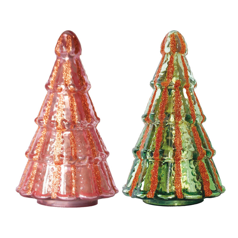 Vintage Mercury Glass Tree Figurine