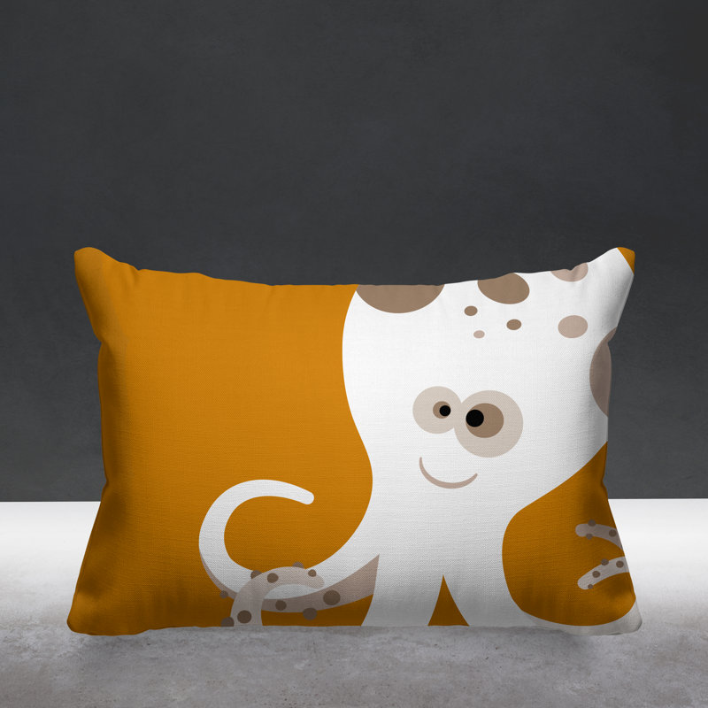 Coussin décoratif Octavious, Mandarine