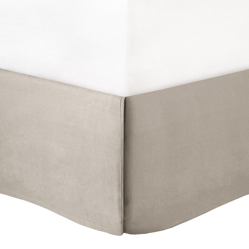 Édredon 7 pièces en grand taupe - Motif magnifique, 1 édredon, 2 taies décoratives, 3 coussins décoratifs, jupe de lit, vapeur pour un superbe design, rembourrage, froissé