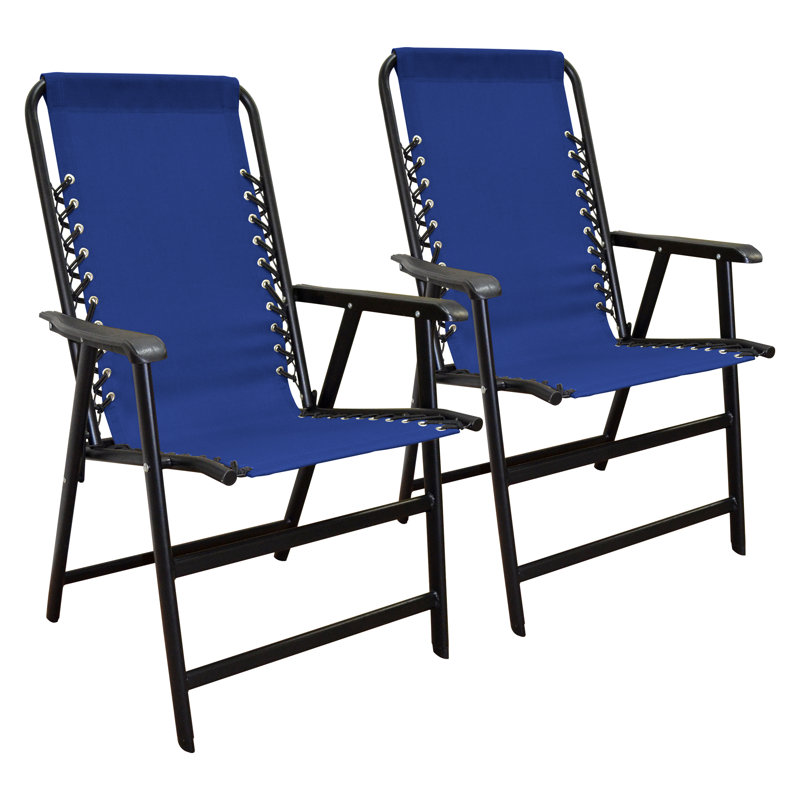 Chaise pliante en résine, Bleu