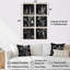 Ensemble de 6 décorations murales en bambou gris et botanique-953591587-953591586