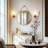 24'' Round Coastal Wall Mirror Brushed Gold Aluminum Frame-587464478-587464467