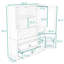 Armoire de rangement pour garde-manger avec tiroirs, tablettes réglables et tablette de porte-612702017