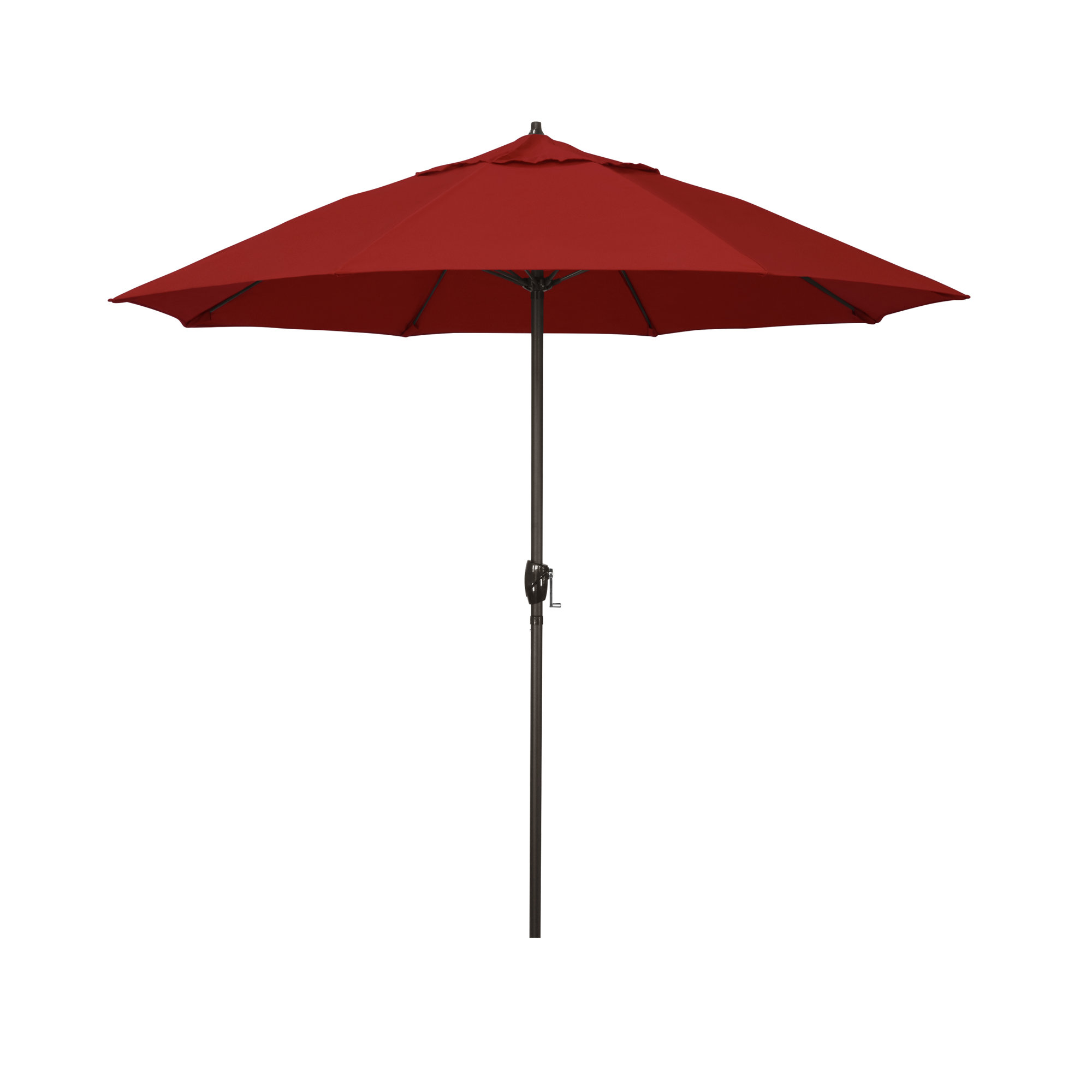 Gino 7.5' Market Sunbrella Umbrella, Canvas Jockey Red Sunbrella® Canvas