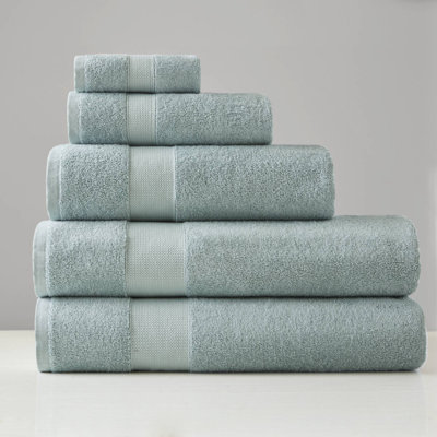 Ensemble de serviettes surdimensionnées 4 pièces 100 % coton turc 500 g/m², couleur écume de mer
