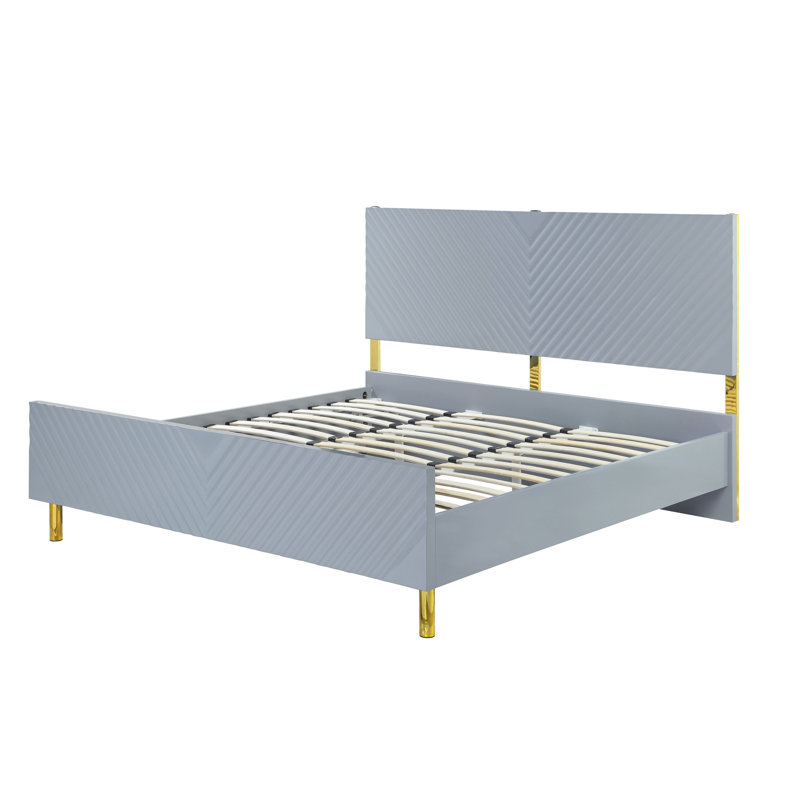 Lit plateforme Sare, Très grand, Grey