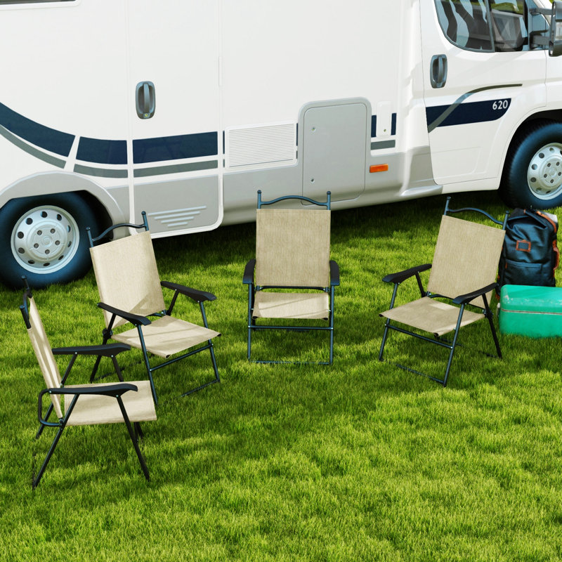 Chaises de patio pliantes Outsunny, Beige