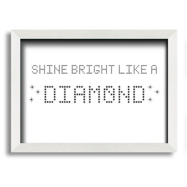 Maturi Eudocia Shine Bright Rihanna - Closed Corner Frame Typography ...