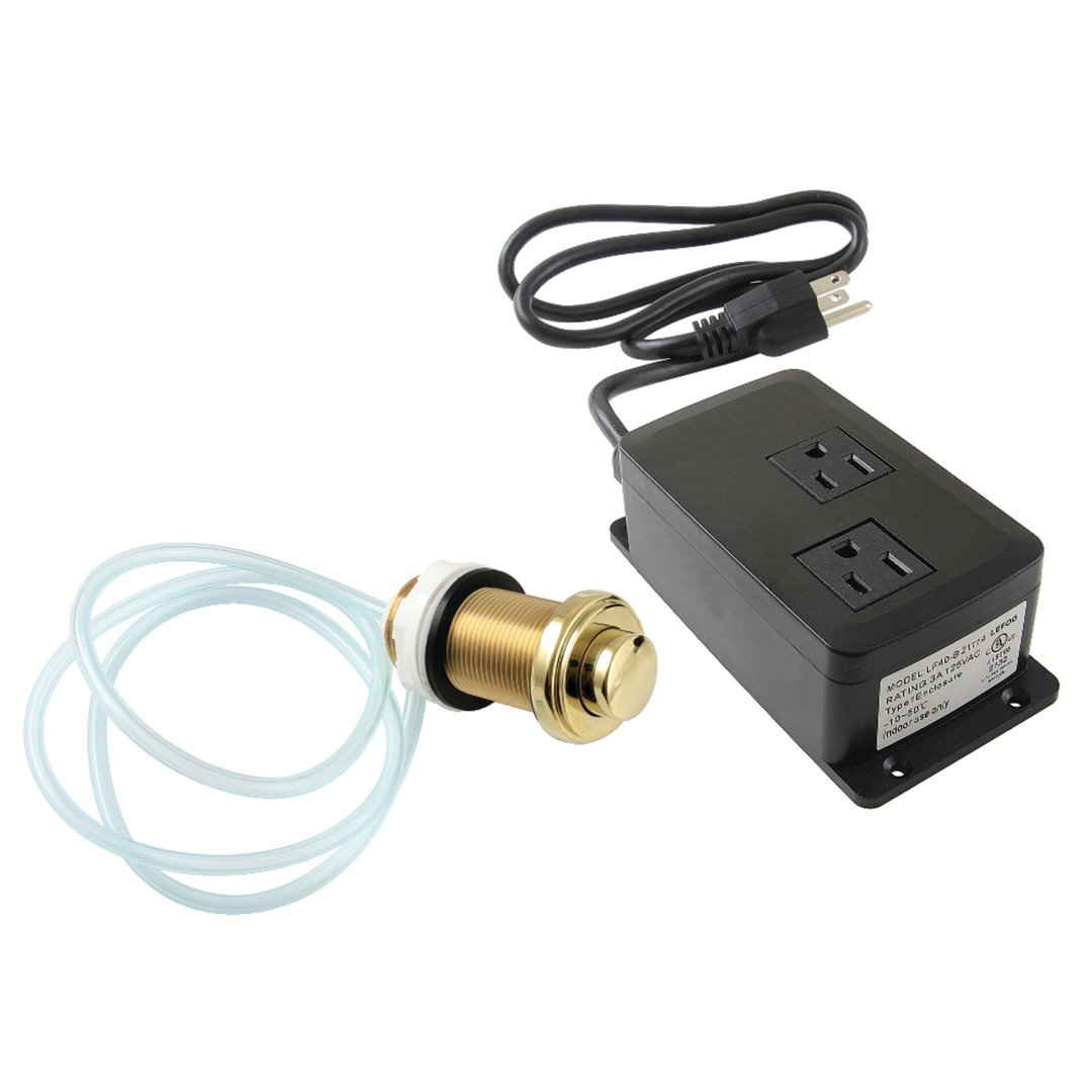 Kingston Brass Trimscape Dual Outlet Garbage Disposal Air Switch Kit Kingston Brass