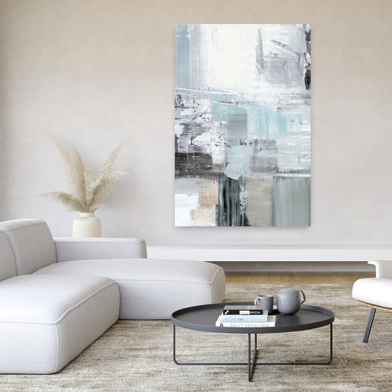 Art contemporain contemporain urbain minimaliste abstrait, H 60 po x l 40 po
