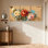 Ensemble de 3 reproductions d'art sur toile roses rétro avec tradition française