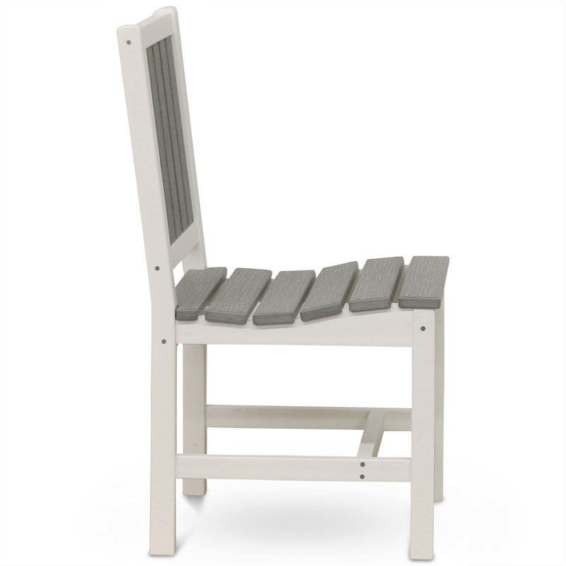 Chaise de patio Anderton, Blanc, Blanc