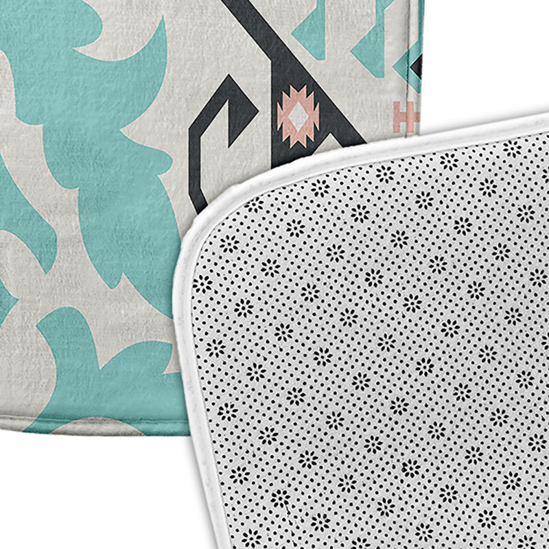 Tapis de bain Happy Hippy, L 21 po x L 34 po, gris