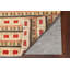 Tapis beige noué à la main de conception unique 2 pi 10 po x 4 pi 2 po