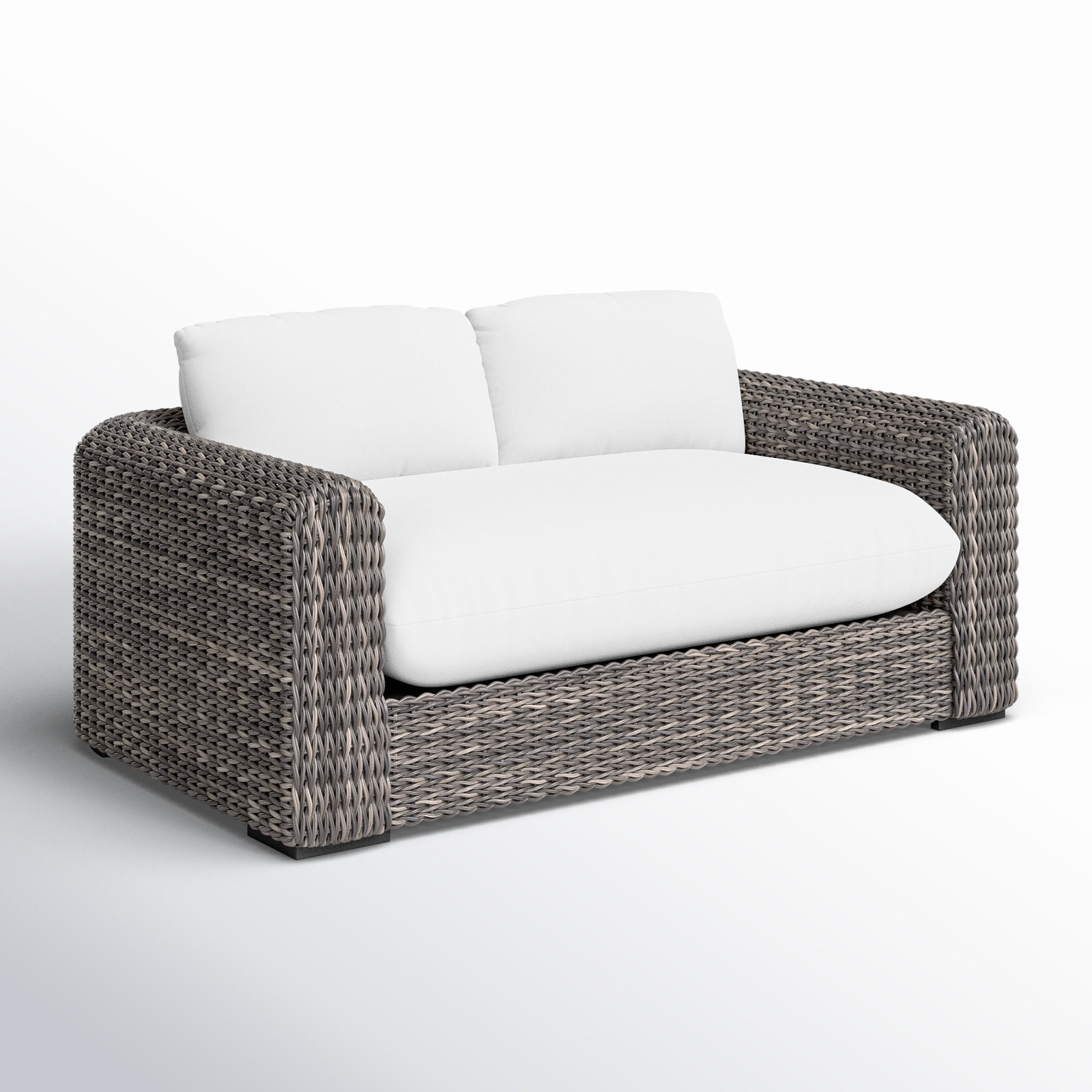 60'' Wide Straight Wood Loveseat with Cushions