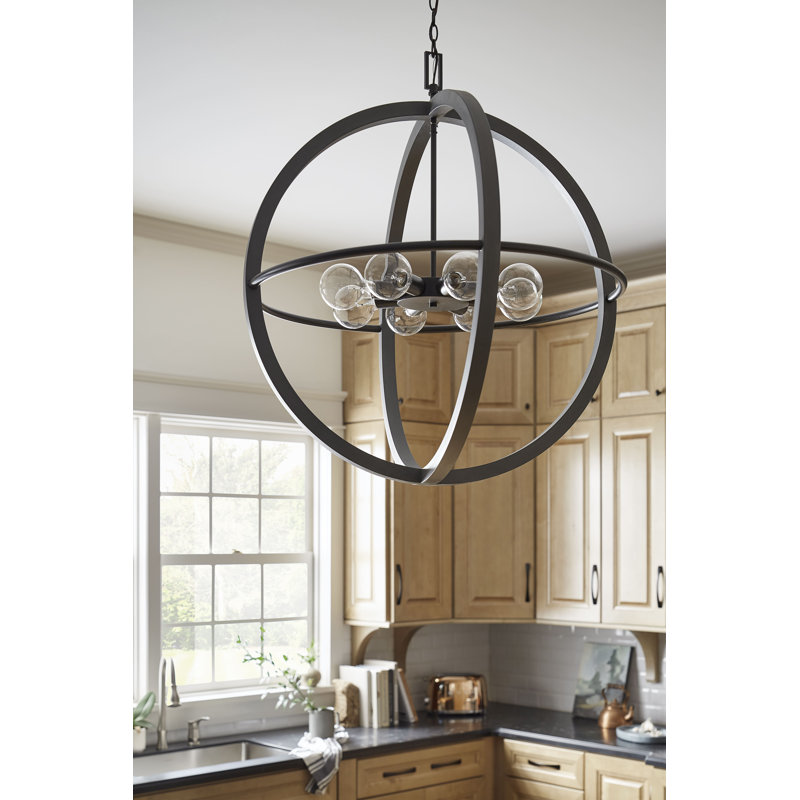 Bodie 8 - Light Unique Globe Chandelier