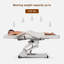 Table de massage blanche entièrement électrique à 3 moteurs avec lit de massage et poche de rangement-186191752