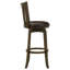 Chaise de bar pivotante en cerisier foncé Decker