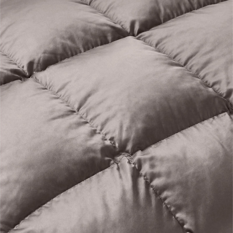 Édredon en duvet synthétique toutes saisons Grand Down - moelleux et hypoallergénique, Argent argent
