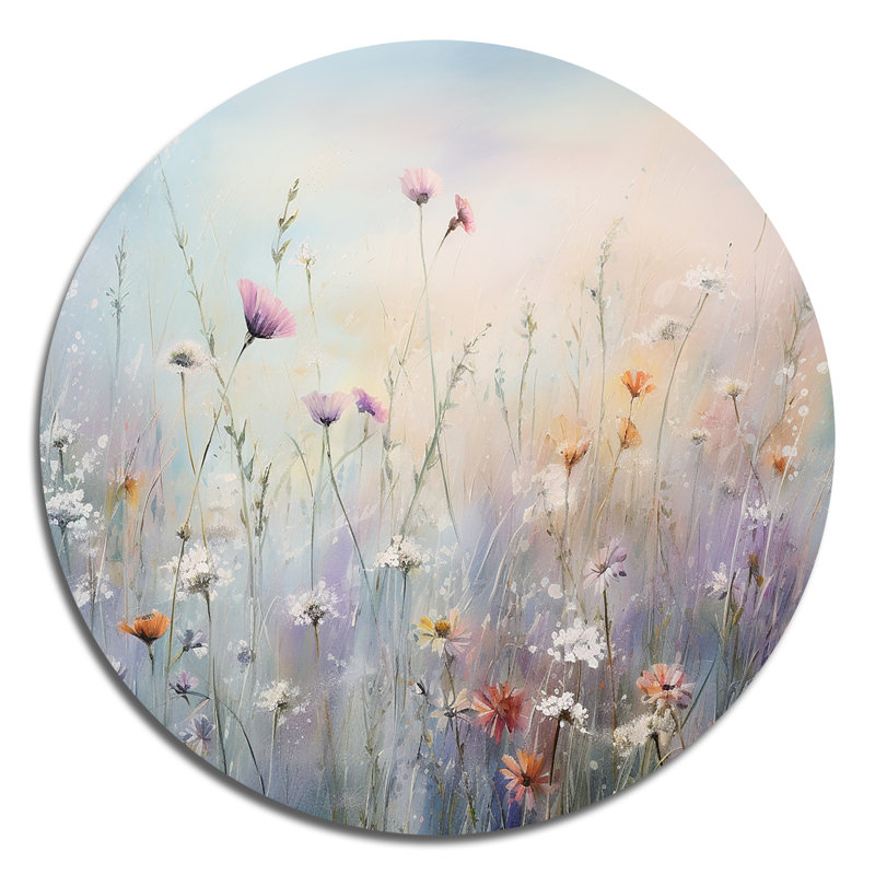 Jenkinsburg - Art floral rond en métal, H 29 po x l 29 po