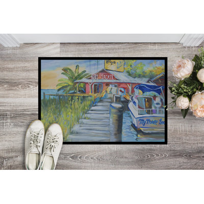 Tapis de pêche en mer profonde au tapis de porte intérieur antidérapant de lulu