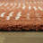 Baity Chevron Burnt Orange/White Area Rug-1726879416