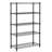 1250 Lbs Steel Heavy Duty 5-Tier Utility Shelving Unit Steel Organizer Wire Rack For Home,Kitchen,Office,Black (13.8" D X 23.6" W X 62.4" H)-438694975