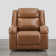 Genuine Leather Zero Wall Power Recliner with Adjustable Headrest
