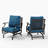 Argirios Rocking Powder Coated Steel Patio Lounge Chairs-101468519