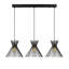 Luminaire suspendu pour îlot de cuisine 3 lumières Evesham