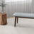 Carlos Fabric Upholstered Solid Wood Bench 47"