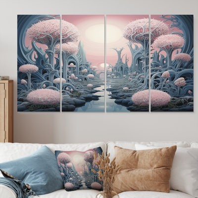 Cvetan - Abstract Landscape Wall Art 4 Piece