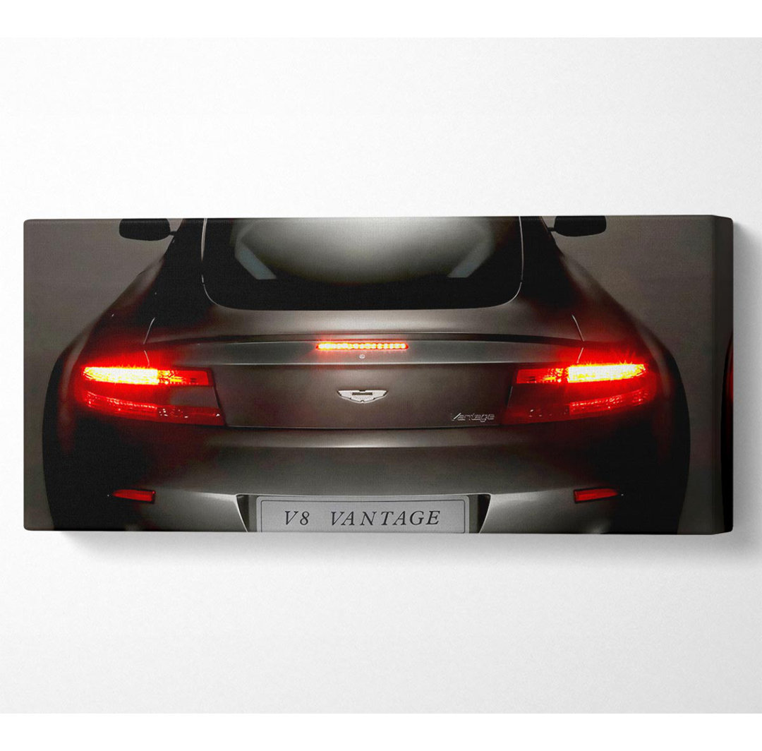 Aston Martin Vantage Gun Metal Grau hinten - Druck