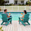 Chaise Adirondack pliable en PEHD Clitheroe-879102158