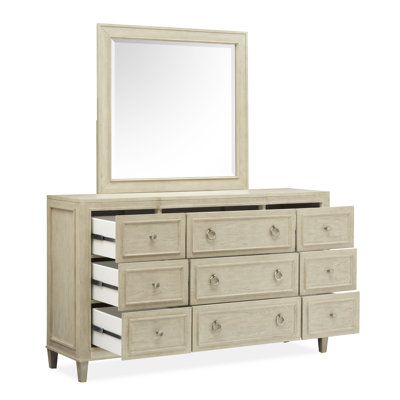 Commode à tiroirs avec miroir de paysage