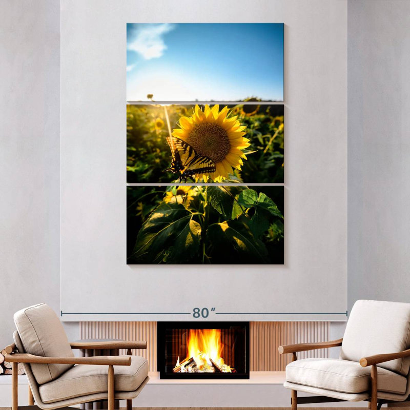 Harnek Sunflower Love, 74" H x 48" W